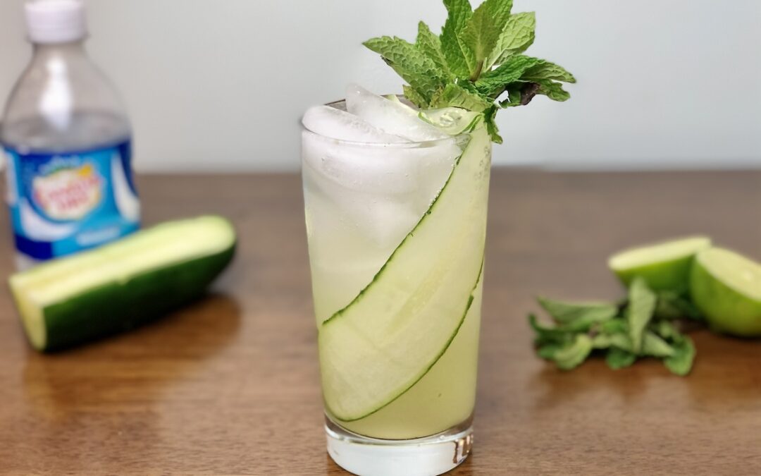 cucumber mojito cocktail